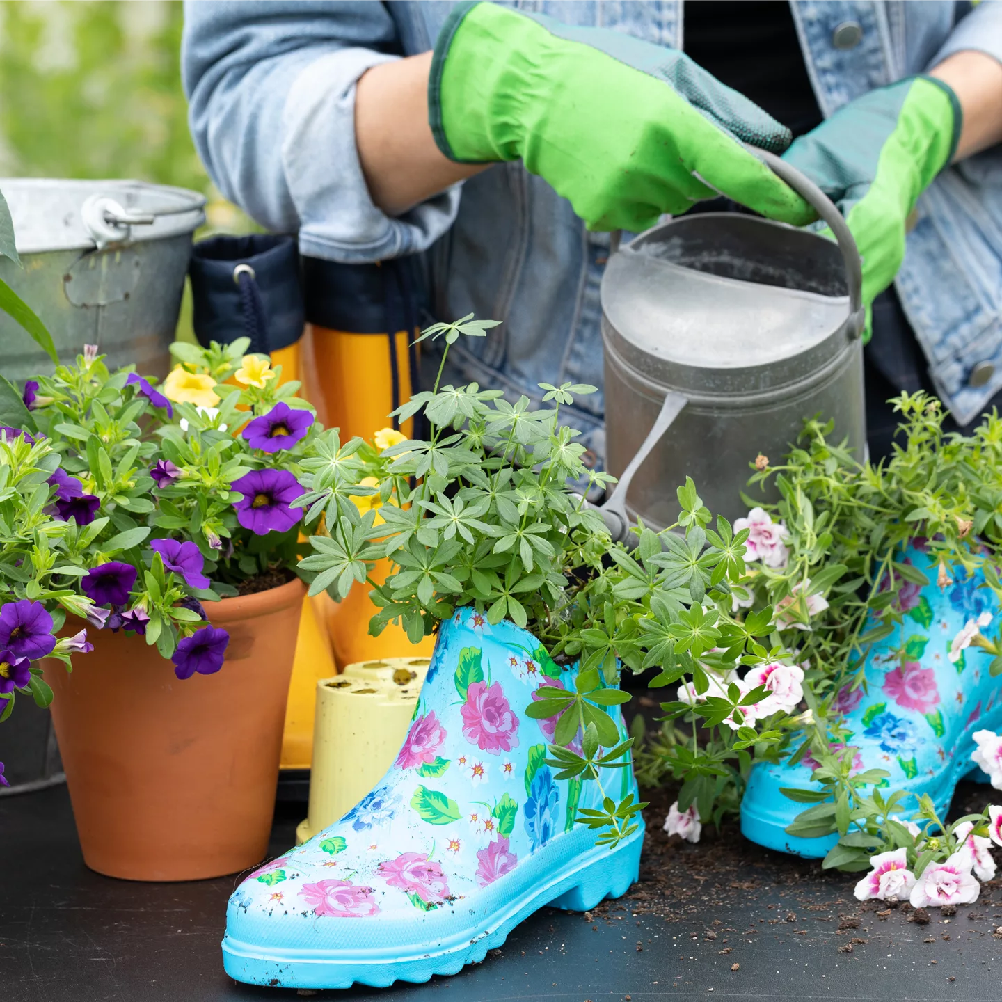 Auf den Schuh gekommen – Upcycling mit Gummistiefeln